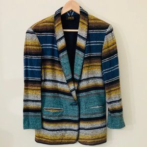 VINTAGE VINTAGE Southwestern Print Blazer Jacket